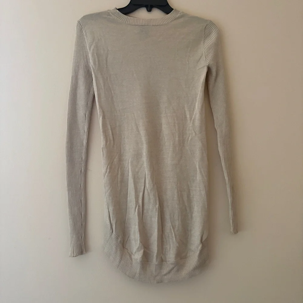 Vera Wang Lavender Label Wool High Low Tunic Sweater XS